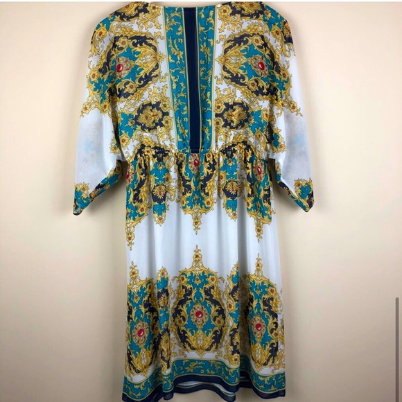 Boston Proper Deep V-Neck Midi Dress Sz.S - Picture 6 of 6